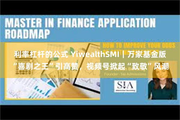 利率杠杆的公式 YiwealthSMI｜万家基金版“喜剧之王”引高赞，视频号掀起“致敬”风潮