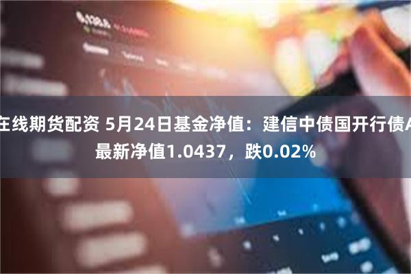 在线期货配资 5月24日基金净值：建信中债国开行债A最新净值1.0437，跌0.02%