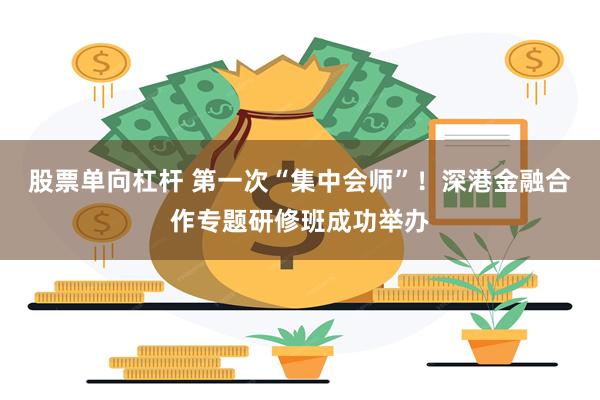 股票单向杠杆 第一次“集中会师”！深港金融合作专题研修班成功举办